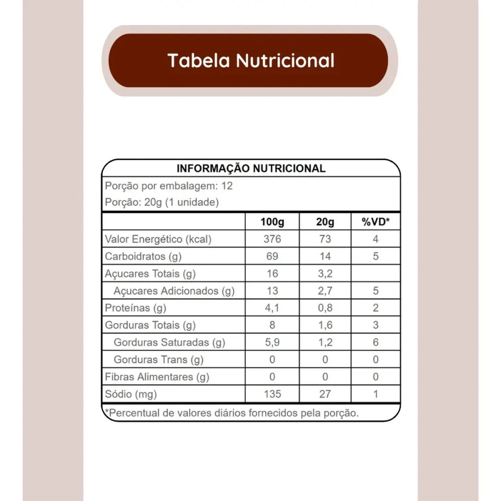 Barra de Cereal Trio Coco e Chocolate 20g Caixa 12 Un