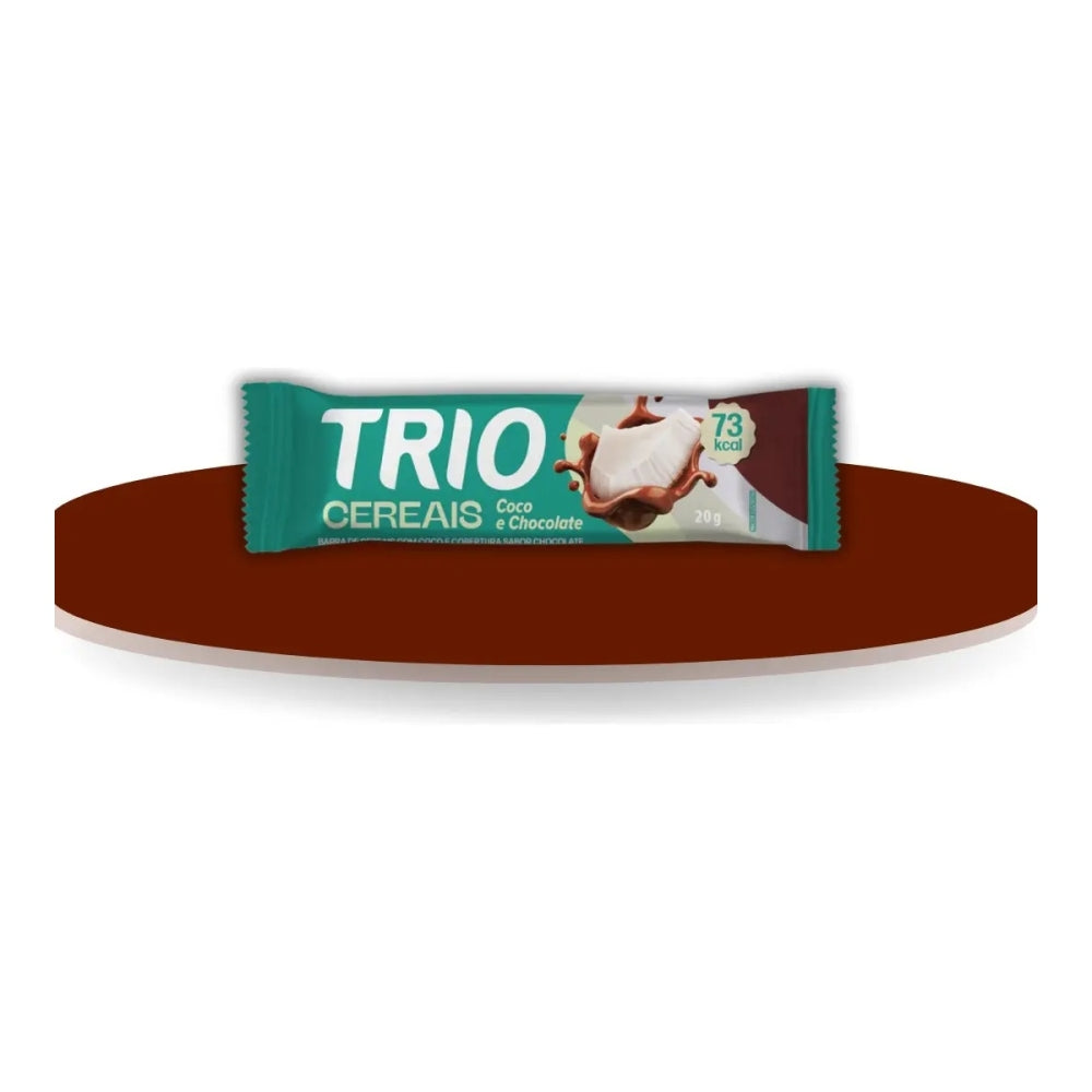 Barra de Cereal Trio Coco e Chocolate 20g Caixa 12 Un