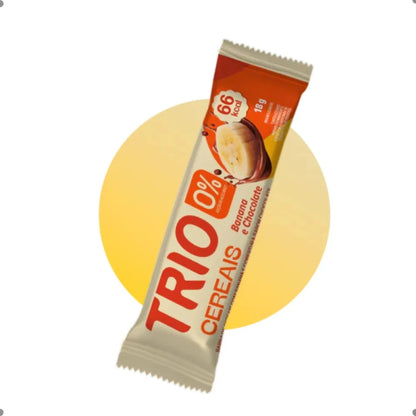 Barra Trio Zero Banana e Chocolate 18g Caixa 12