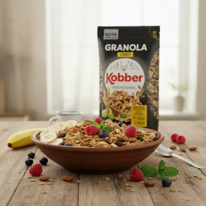 Granola Tradicional Zero Acucar 1kg Kobber