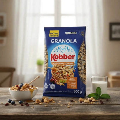 Granola Tradicional com Mel 800g Kobber