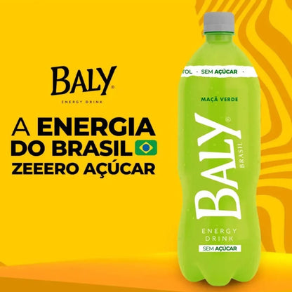 Energetico Baly Energy Drink Maca Verde Sem Acucar 1L