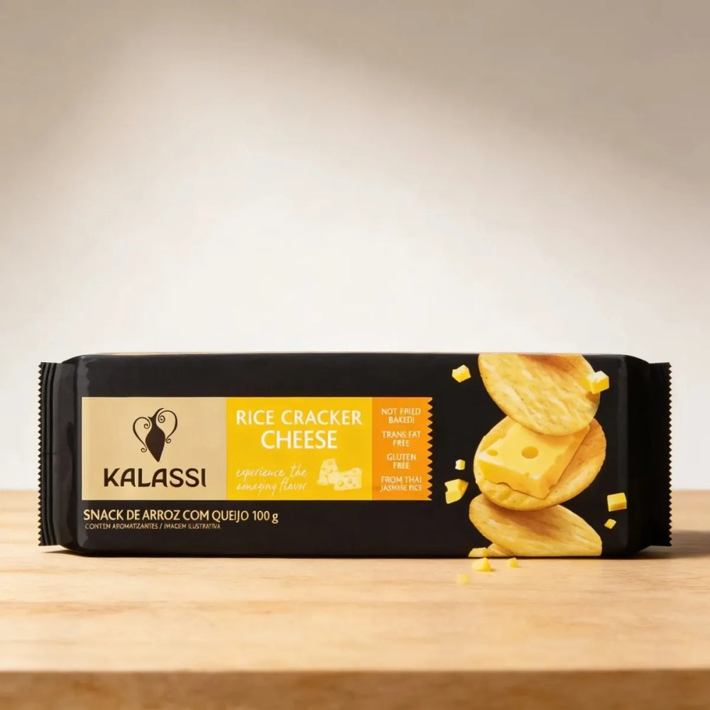 Snack de Arroz Queijo Kalassi 100g Sem Gluten