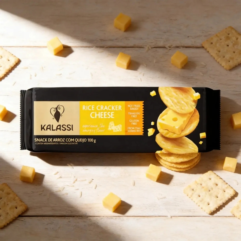 Snack de Arroz Queijo Kalassi 100g Sem Gluten