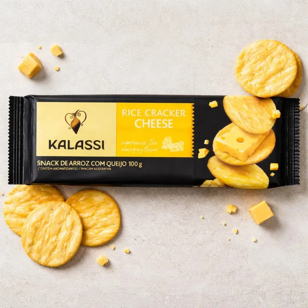 Snack de Arroz Queijo Kalassi 100g Sem Gluten
