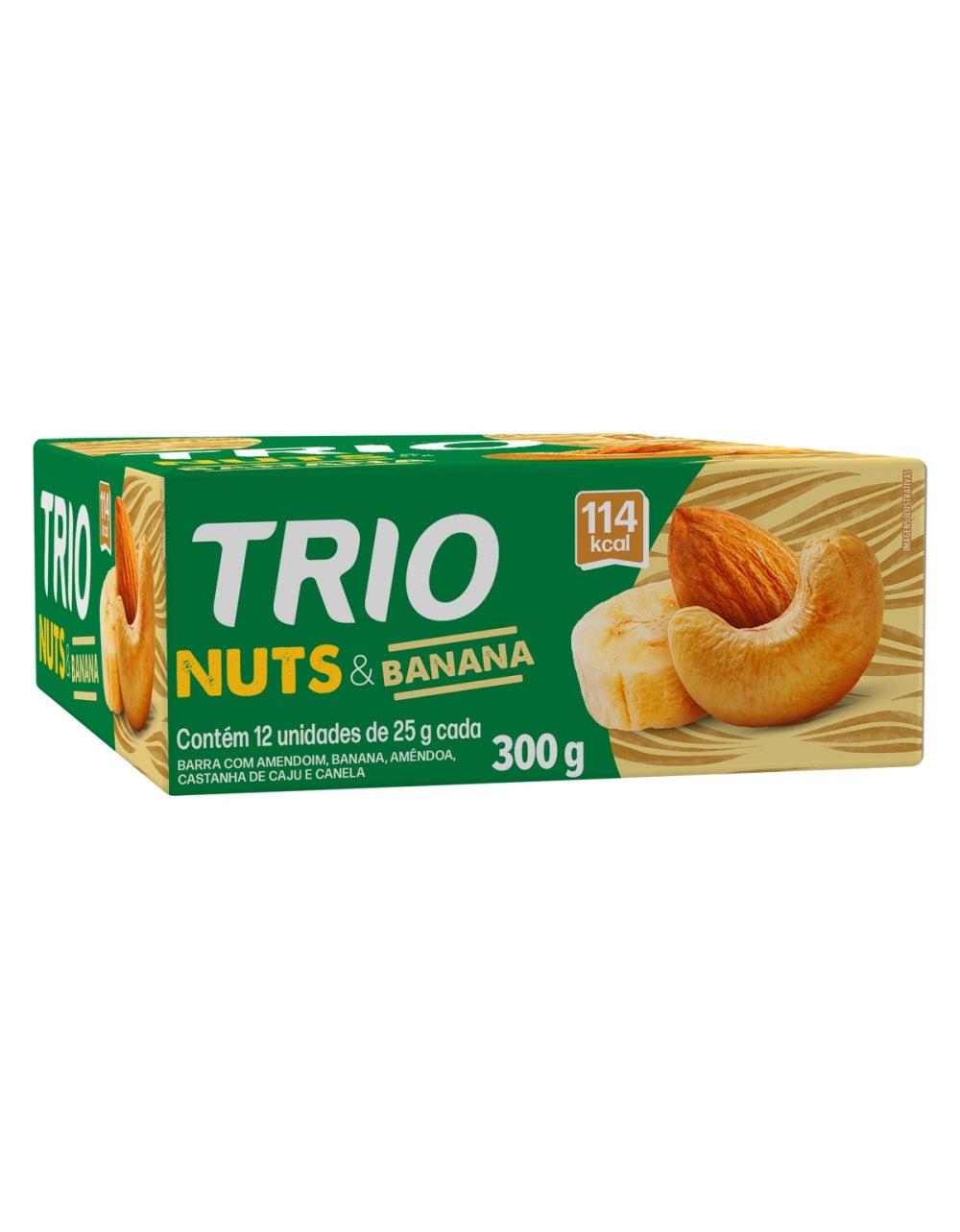 Barra Trio Nuts e Banana 25g Caixa com 12 Unidades