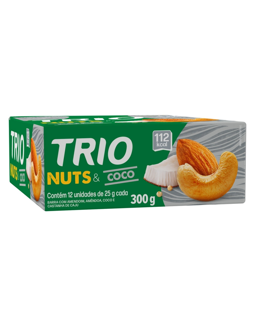 Barra Trio Nuts e Coco 25g Caixa com 12 Unidades