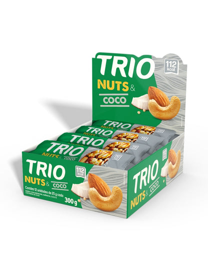 Barra Trio Nuts e Coco 25g Caixa com 12 Unidades