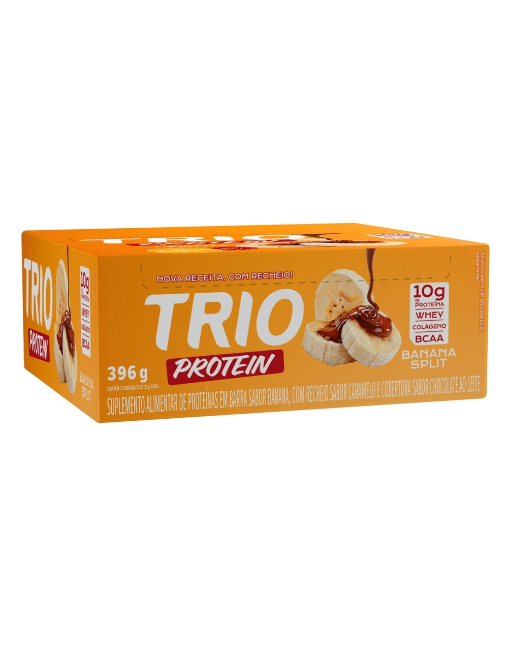 Barra Proteina Trio Banana Split 33g Caixa 12 Un