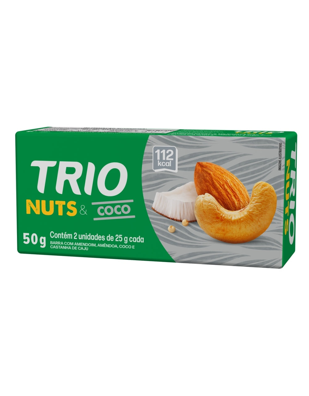 Barra Trio Nuts e Coco 25g Pack com 2 Unidades