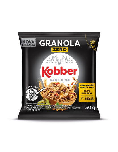 Granola Kobber Tradicional Zero 30g Caixa 54 Un