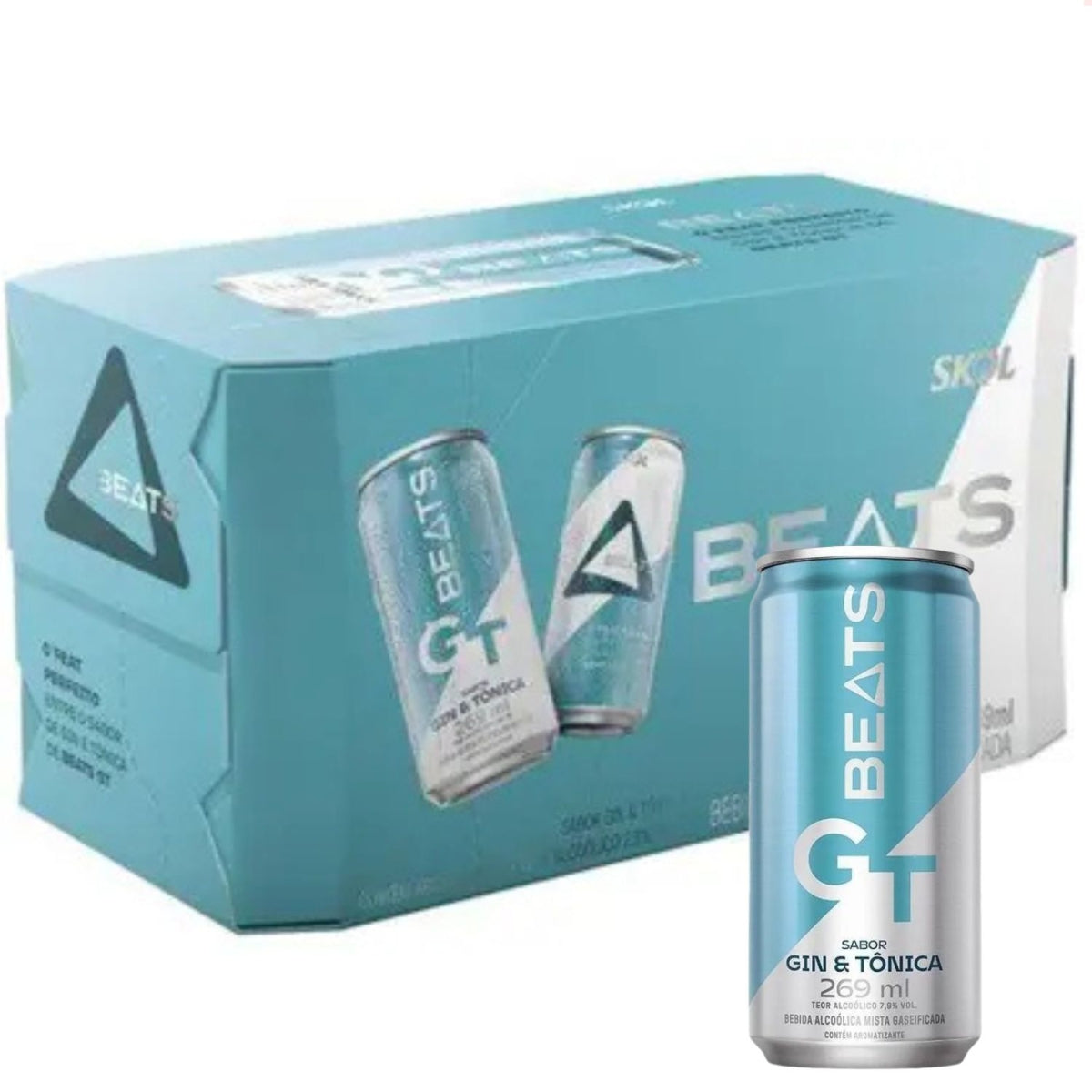 Skol Beats GT Lata 269ml Pack com 8 Unidades