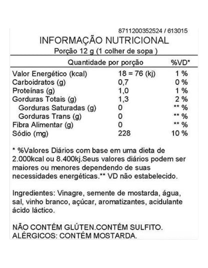 Mostarda Maille a Moda Antiga 845g