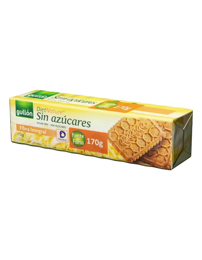 Biscoito Gullon Sem Acucar Fibra Integral 170g