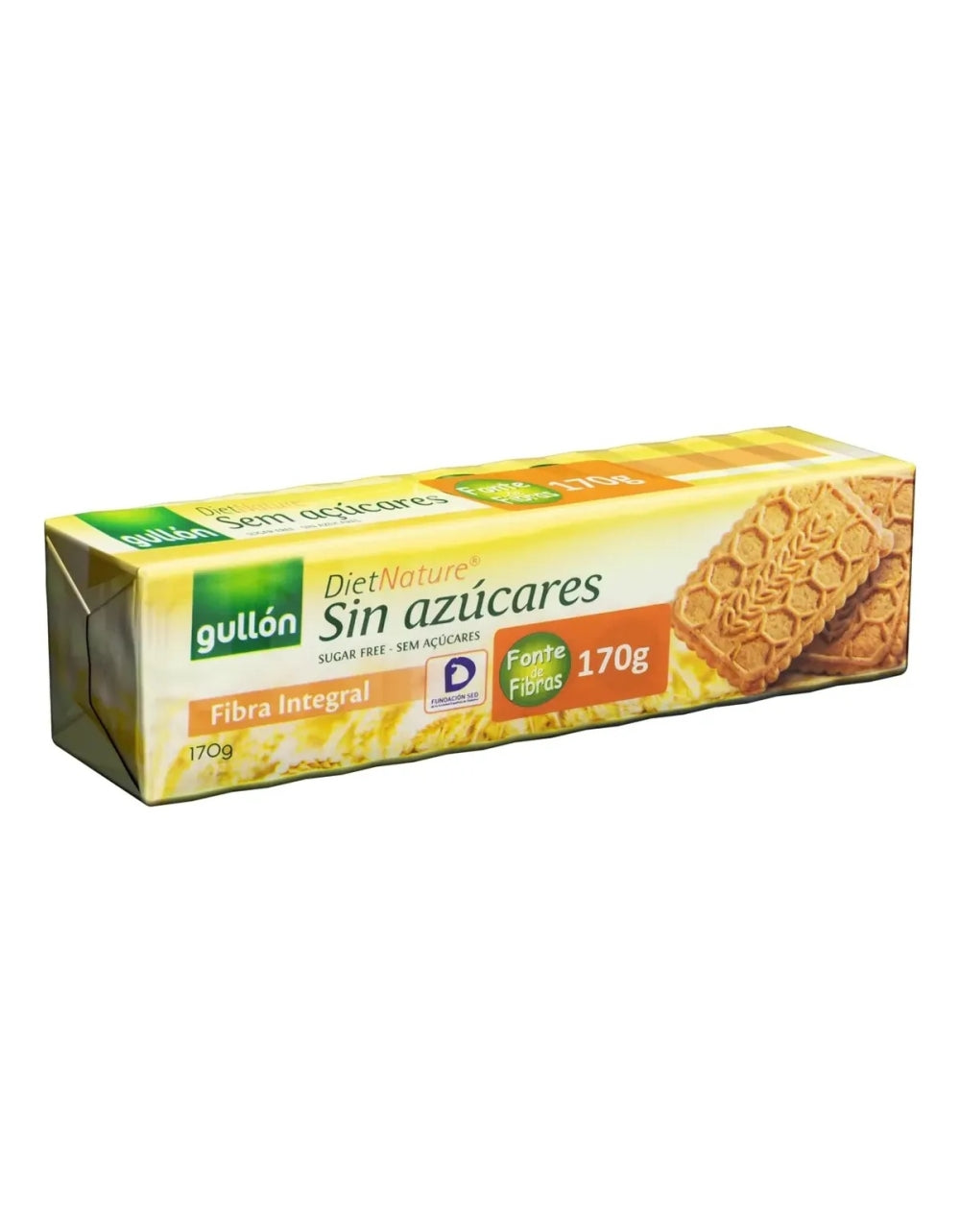 Biscoito Gullon Sem Acucar Fibra Integral 170g