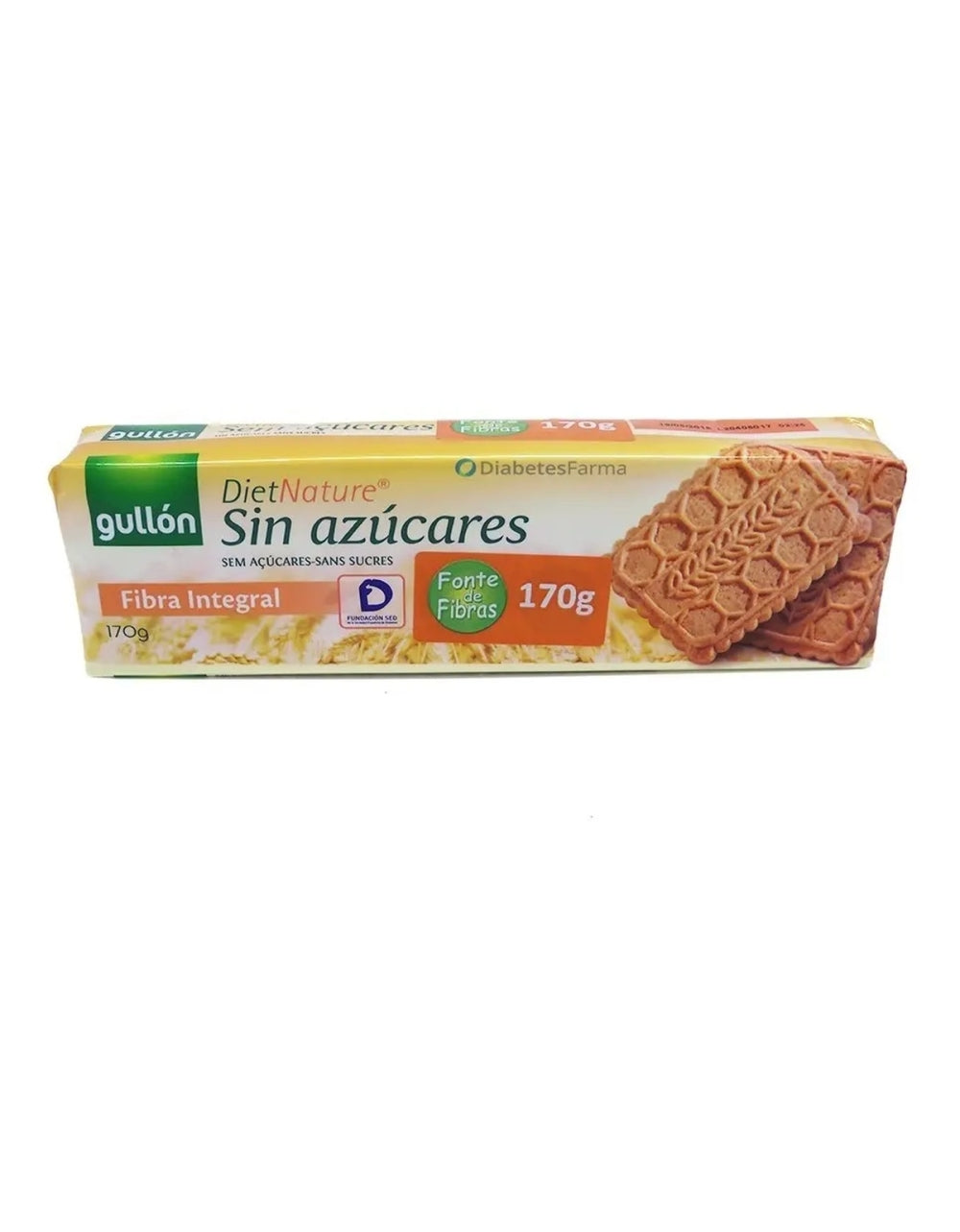 Biscoito Gullon Sem Acucar Fibra Integral 170g
