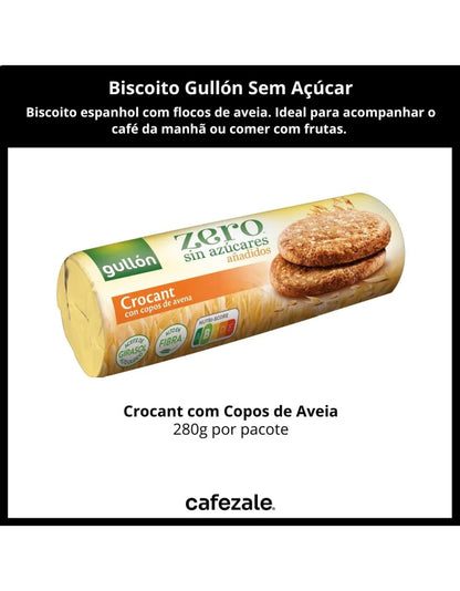 Biscoito Gullon Crocant Sem Acucar 280g