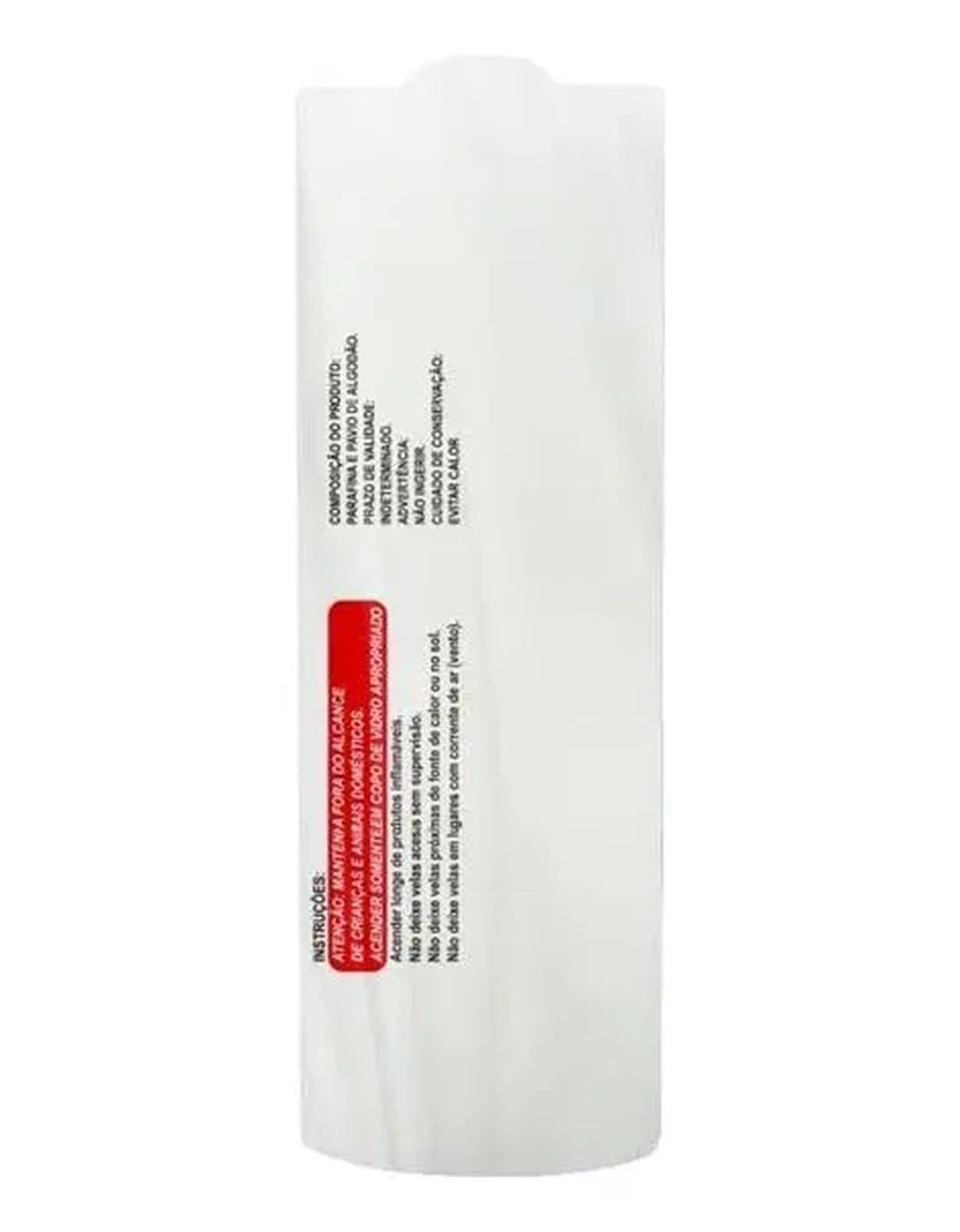 Vela Votiva Branca Lisa Fiat Lux 250g Media