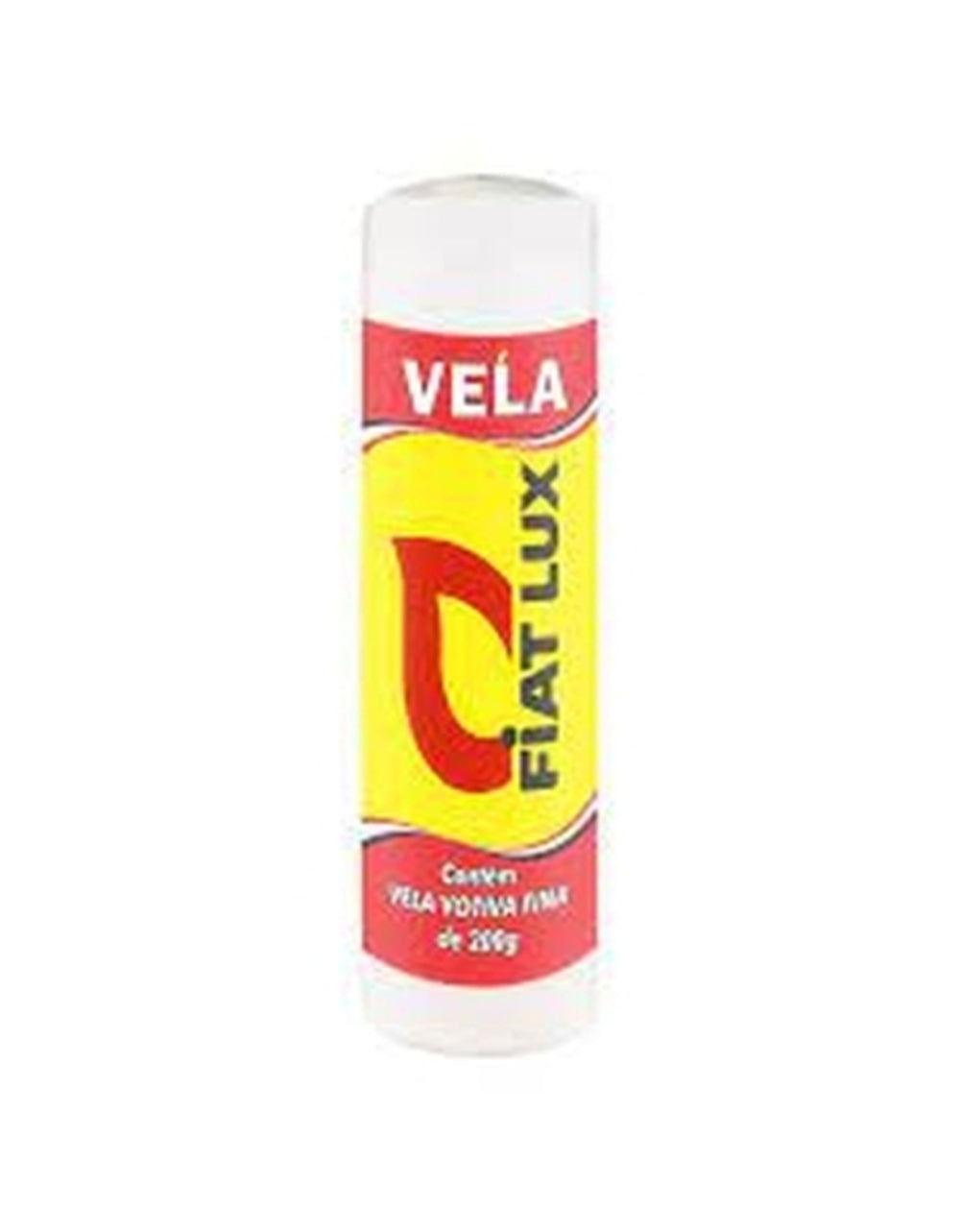 Vela Votiva Branca Lisa Fiat Lux 250g Media