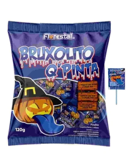 Pirulito Bruxolito Q\'Pinta Tutti-Frutti 120g