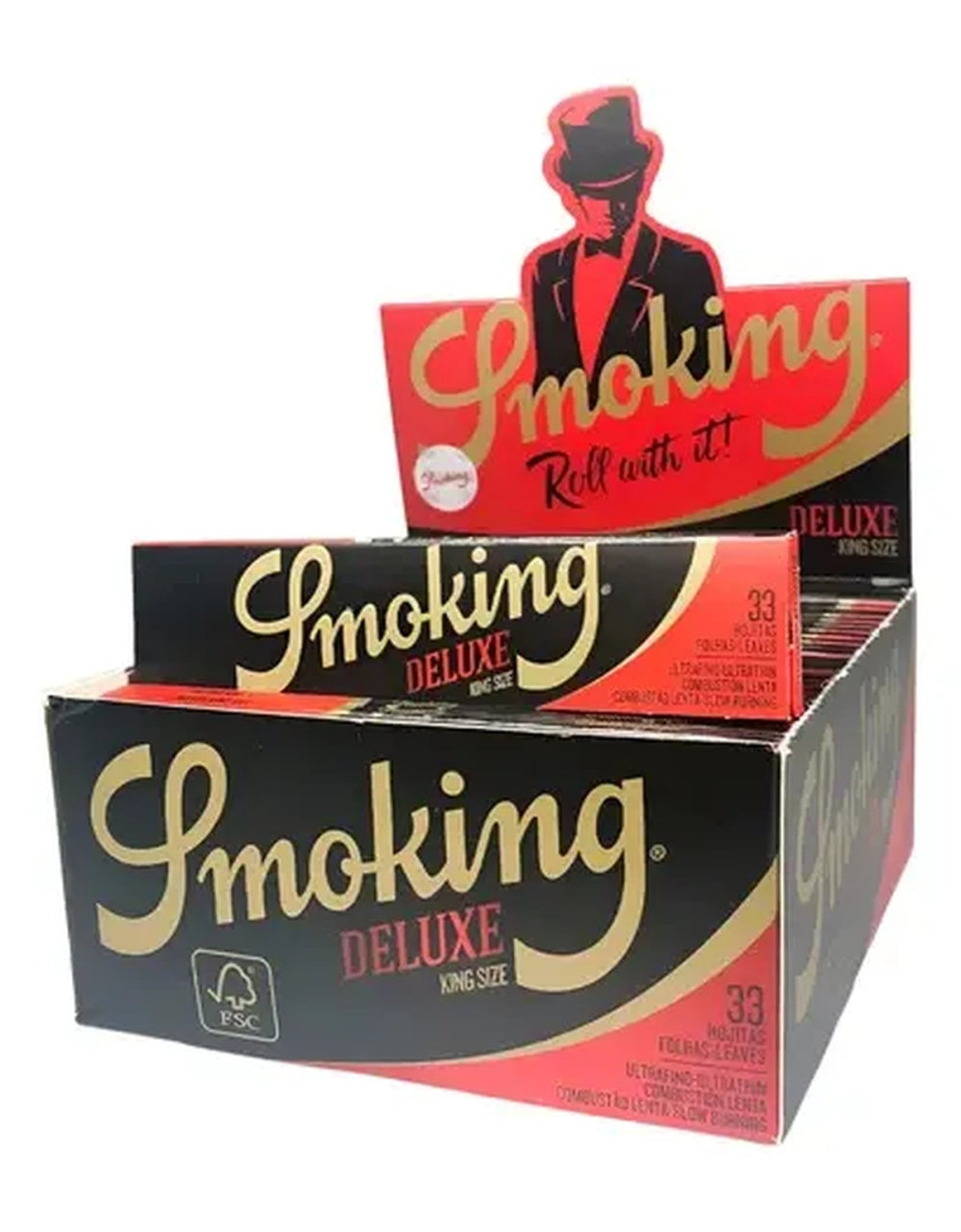 Caixa Seda Smoking Deluxe King Size 50 unidades