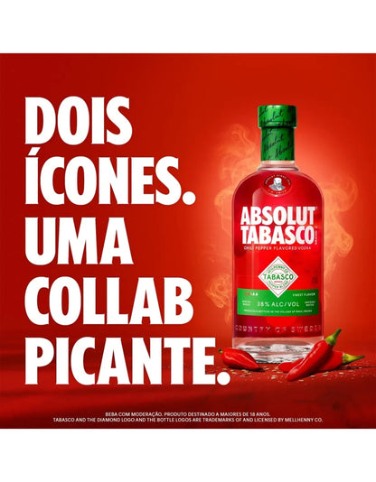 Vodka Absolut Tabasco Pimenta 750ml