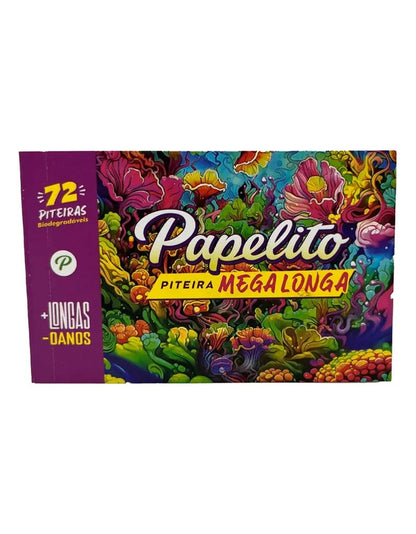 Caixa Piteira Papelito Mega Longa Dupla 2x1 30 Blocos