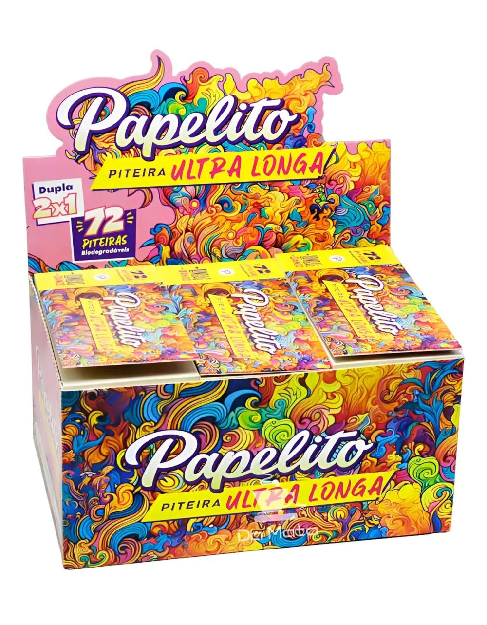 Caixa De Piteira Papelito Biodegradavel Ultra Longa