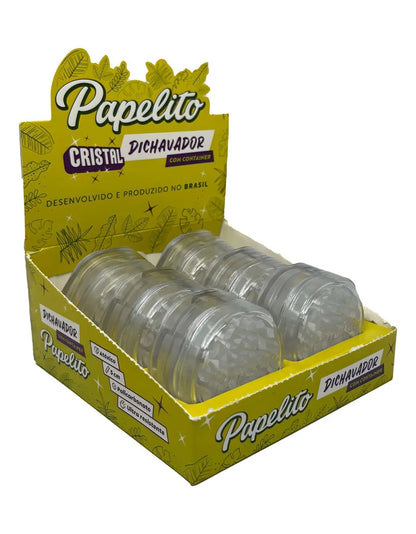 Display Dichavador Policarbonato Papelito Cristal 6 Unidades