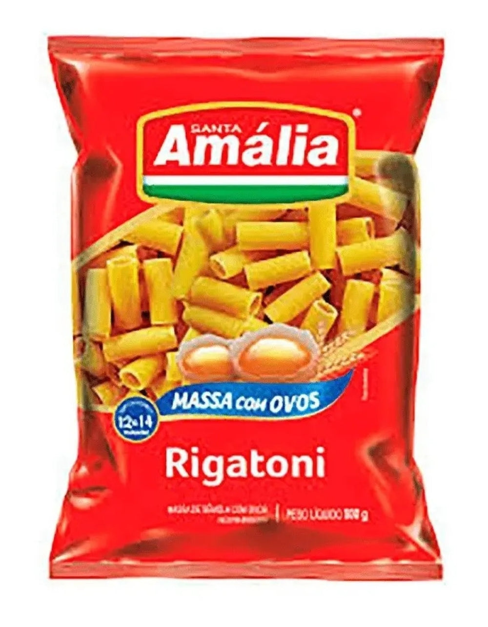 Macarrao Santa Amalia 500g Com Ovos Rigatoni