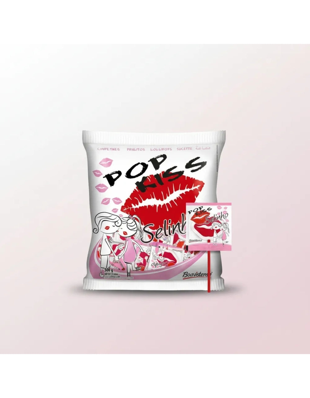 Pirulito Pop Kiss Selinho C/50un Boavistense