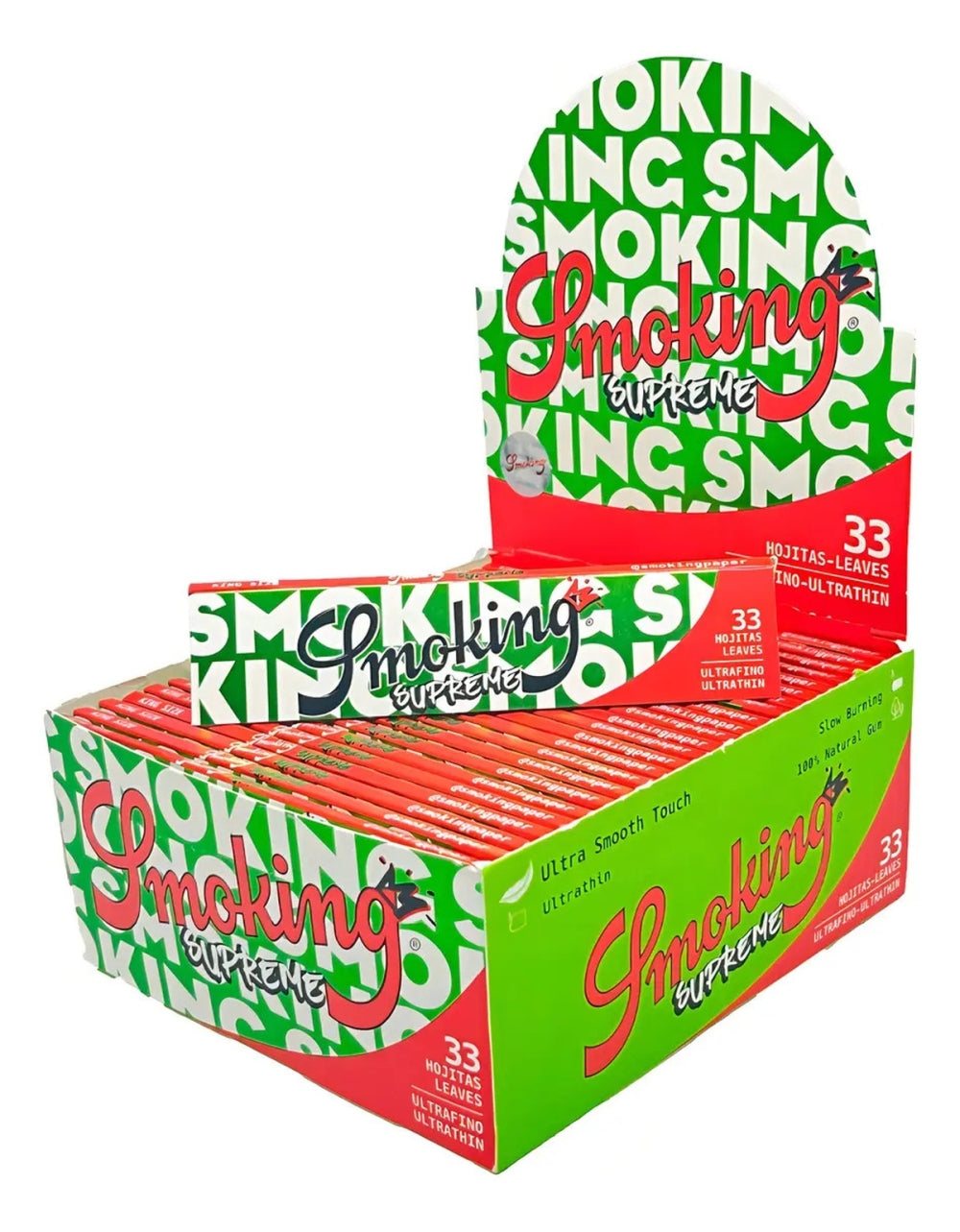 Papel Seda Smoking Supreme King Size Caixa C/50 33 Folhas