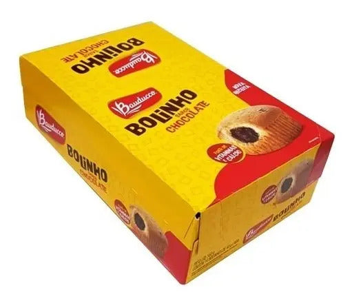 Bolinho Baunilha Recheio Chocolate Bauducco 14x40g