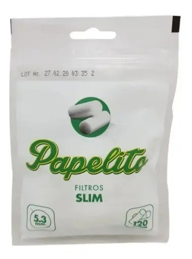 Filtro de Cigarro Papelito Slim 5.3mm Caixa 1200un