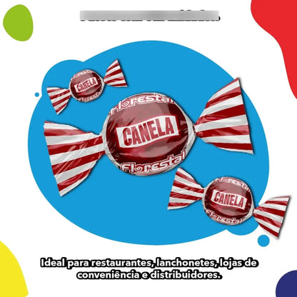 Bala Dura Florestal Canela Bolinha 500g