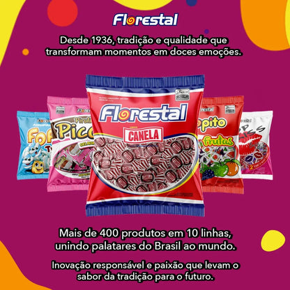 Bala Dura Florestal Canela Bolinha 500g