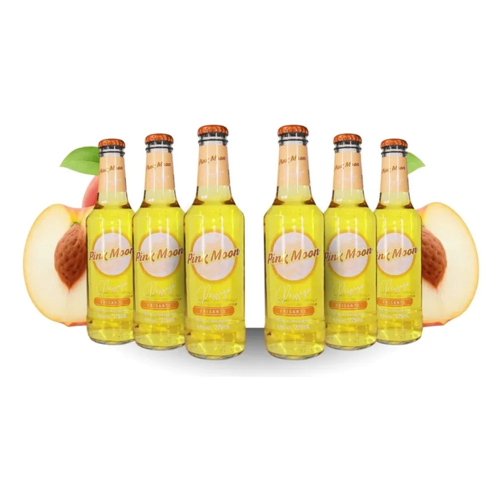 Vinho Frisante Pink Moon Pessego 6x275ml