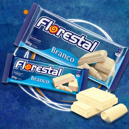 Barra Chocolate Branco Florestal Display 12x80g