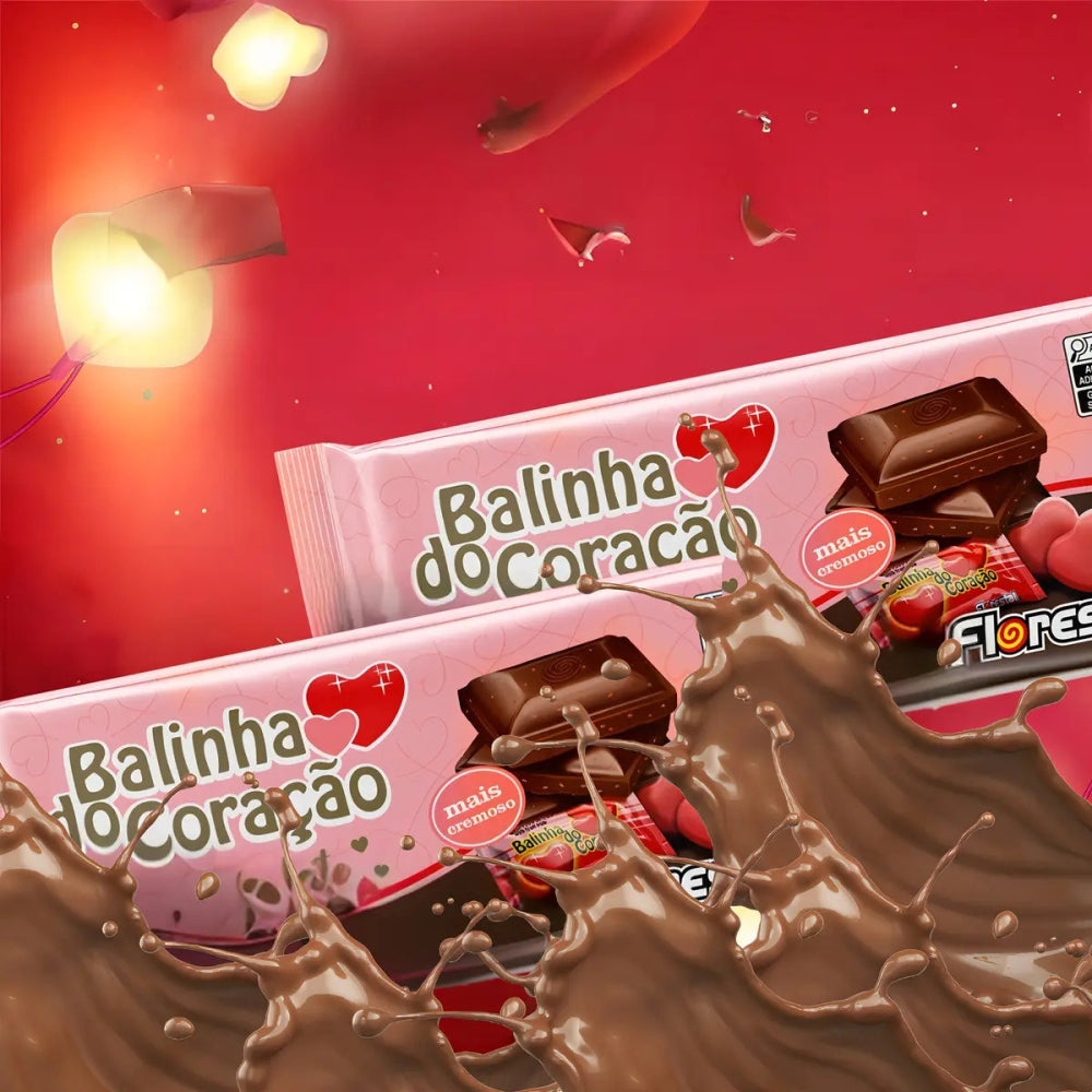 Chocolate Florestal Balinha do Coracao Display 12x80g