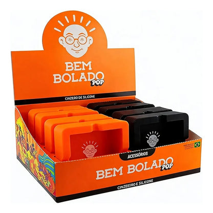 Cinzeiro de Silicone Bem Bolado Pop Caixa com 8 Un