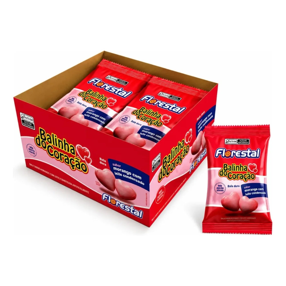 Bala Coracao Mini Florestal 12x20g