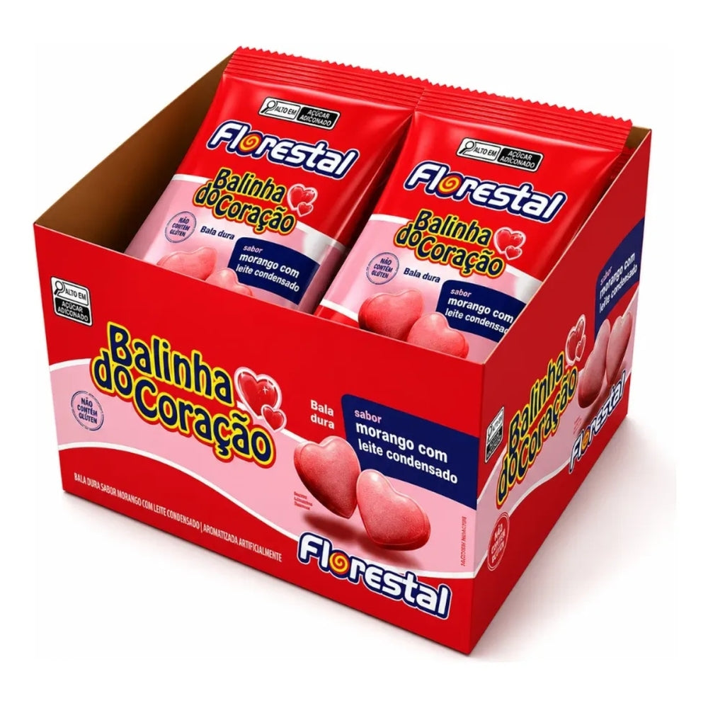 Bala Coracao Mini Florestal 12x20g