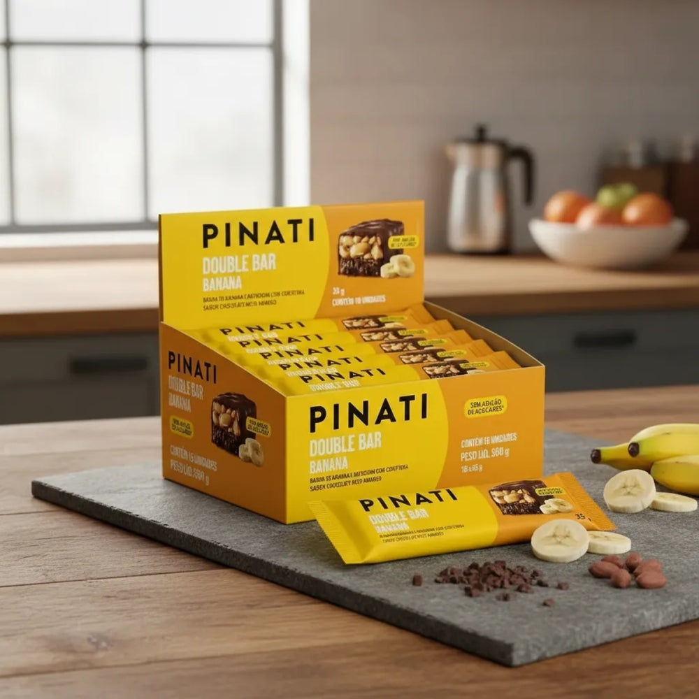 Barra Pinati Double Bar Banana 35g 16un