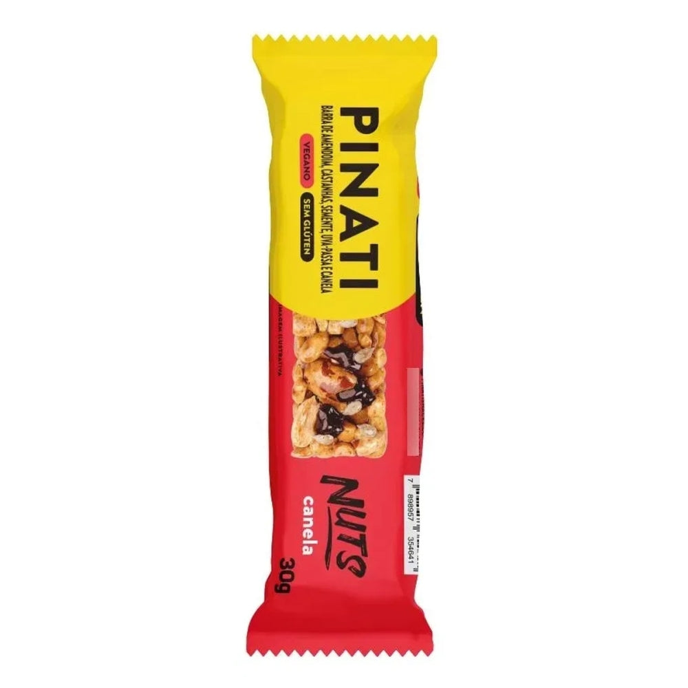 Barra Pinati Nuts Canela 30g 4un