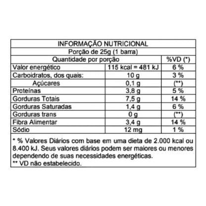 Barra Pinati Nuts Zero Original 25g 4un