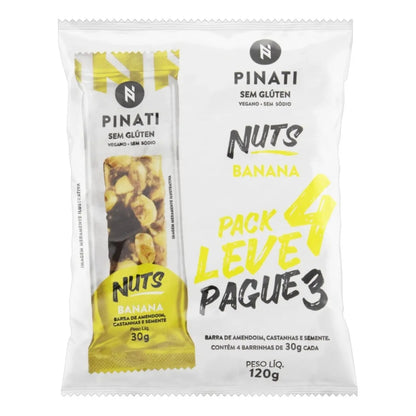 Barra Pinati Nuts Banana 30g 20un