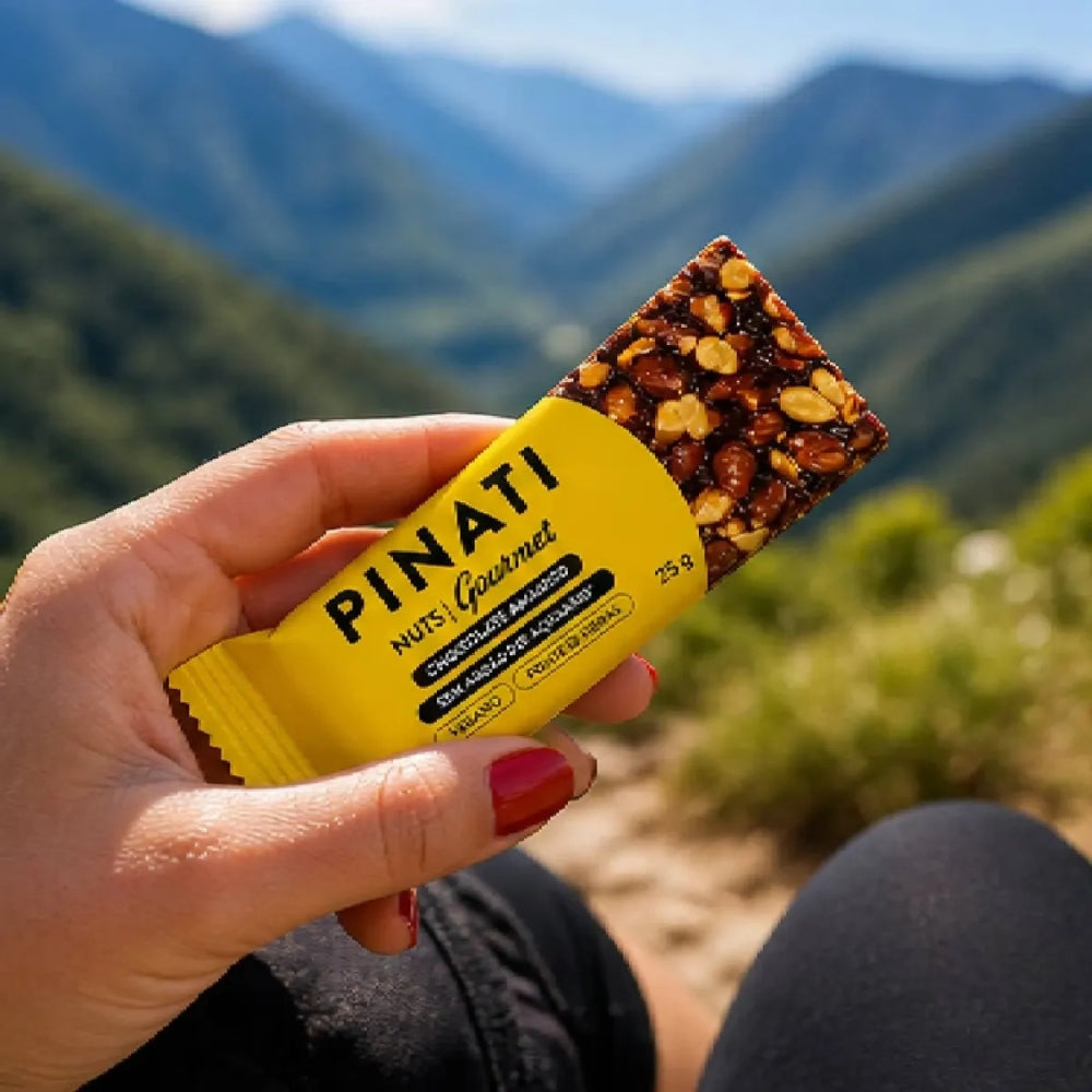 Barra Pinati Nuts Gourmet Chocolate Amargo 25g 20un
