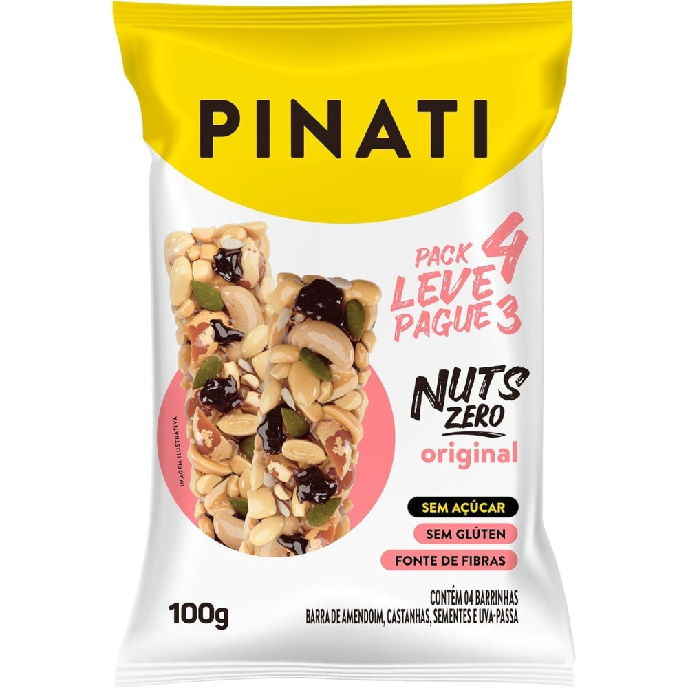Barra Pinati Nuts Zero Coco 25g 4un