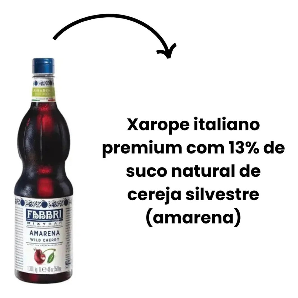 Xarope Mixybar Amarena Cereja Fabbri 1L