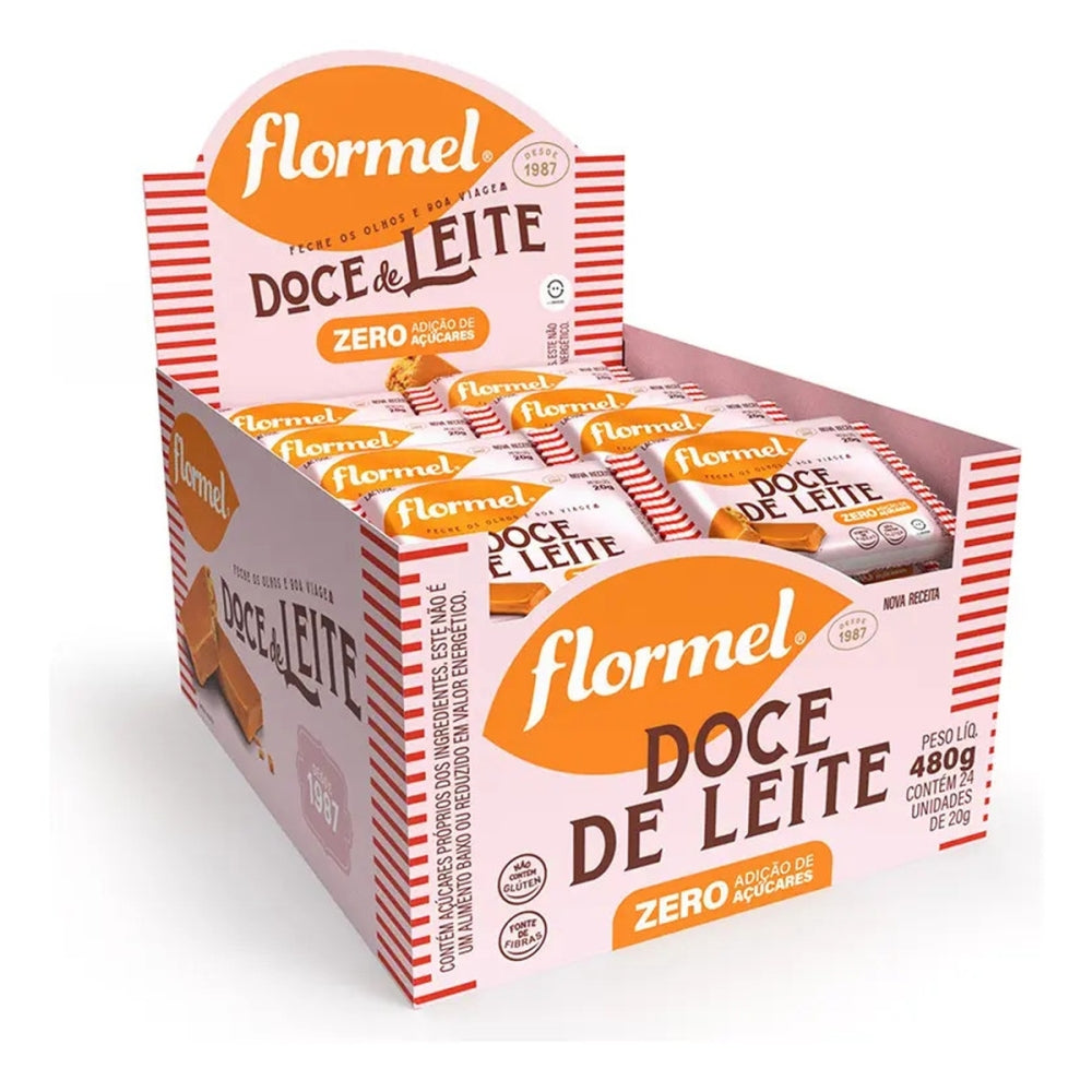Doce De Leite Zero Açúcar Flormel Caixa 24 Tabletes